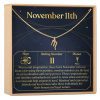 November 11th Scorpio Necklace - Dear Ava