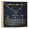 November 14th Scorpio Necklace - Dear Ava