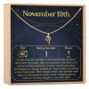 November 19th Scorpio Necklace - Dear Ava