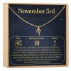 November 3rd Scorpio Necklace - Dear Ava