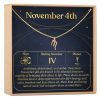 November 4th Scorpio Necklace - Dear Ava