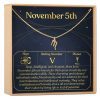 November 5th Scorpio Necklace - Dear Ava