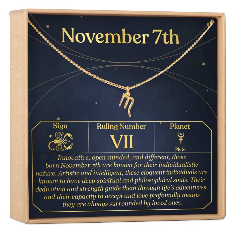 november 7th scorpio necklace 107898