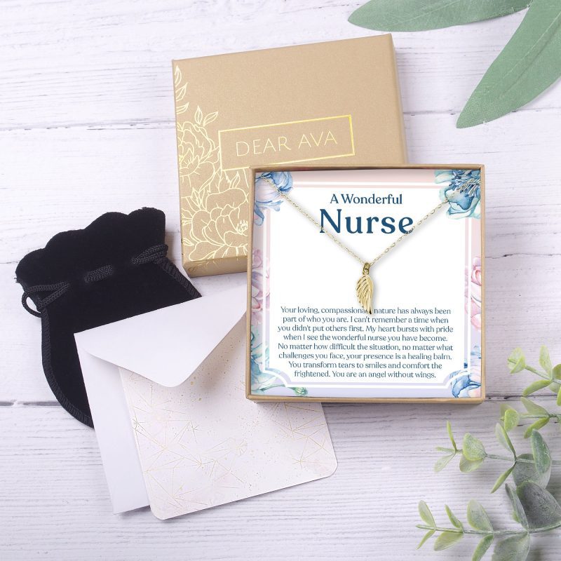 nurse wing pendant necklace 106115