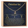 October 1st Libra Necklace - Dear Ava