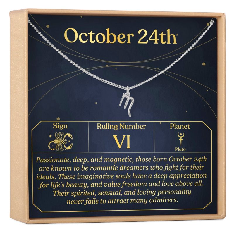 October 24th Scorpio Necklace - Dear Ava