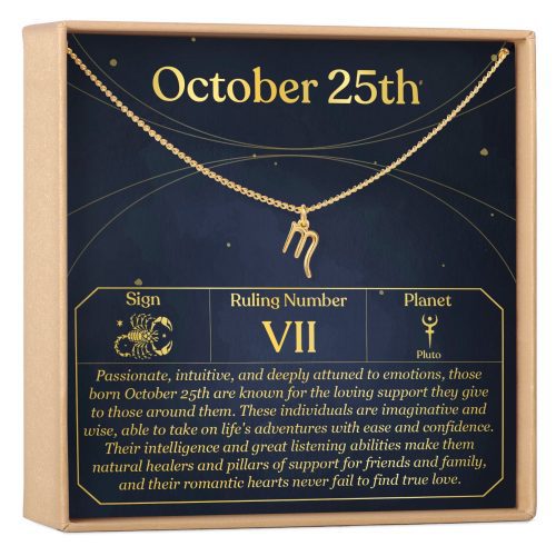 October 25th Scorpio Necklace - Dear Ava