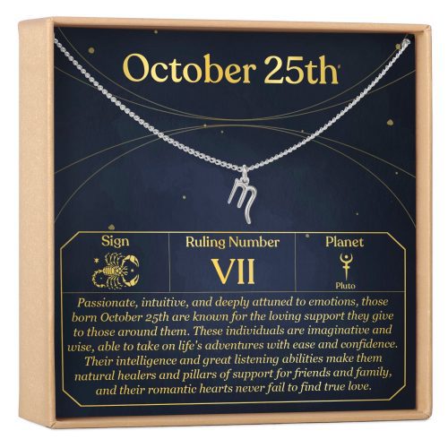 October 25th Scorpio Necklace - Dear Ava