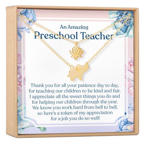 Preschool Teacher Necklace, Multiple Styles Jewelry - Dear Ava