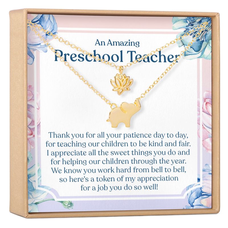 Preschool Teacher Necklace, Multiple Styles Jewelry - Dear Ava