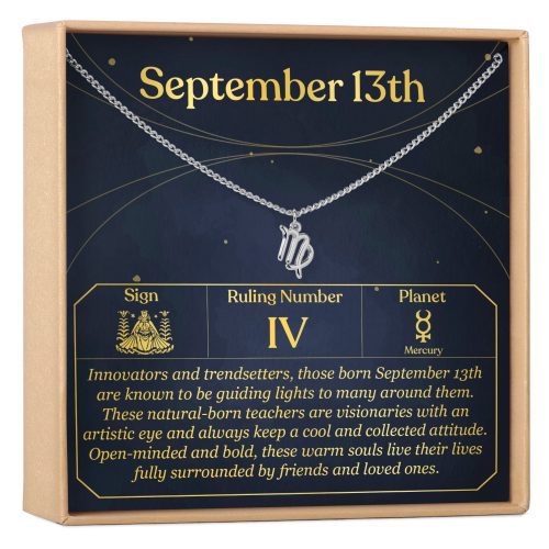 September 13th Virgo Necklace - Dear Ava