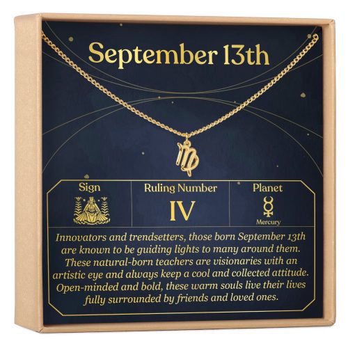 September 13th Virgo Necklace - Dear Ava