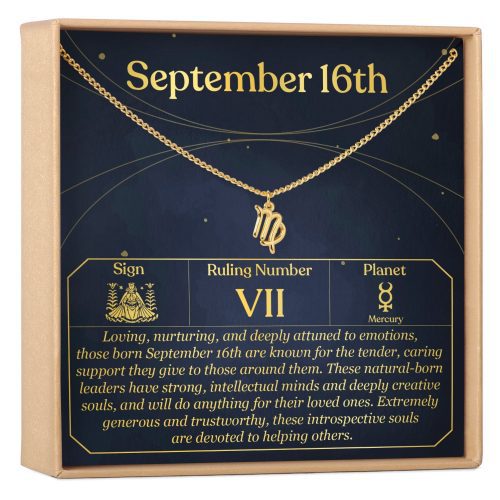 September 16th Virgo Necklace - Dear Ava