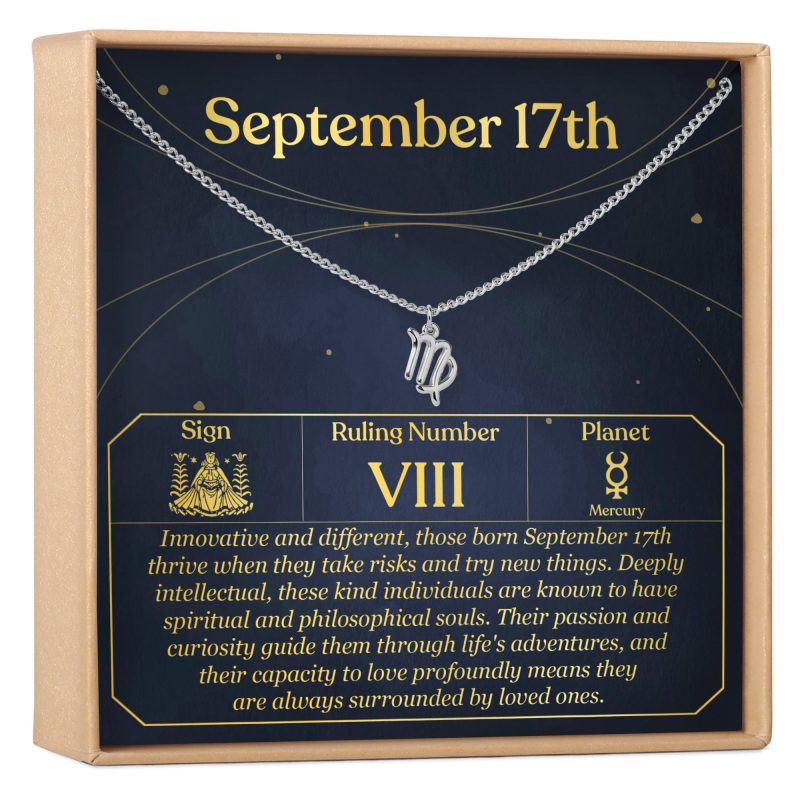 September 17th Virgo Necklace - Dear Ava