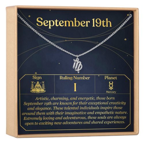 September 19th Virgo Necklace - Dear Ava