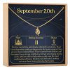 September 20th Virgo Necklace - Dear Ava