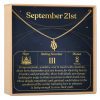 September 21st Virgo Necklace - Dear Ava