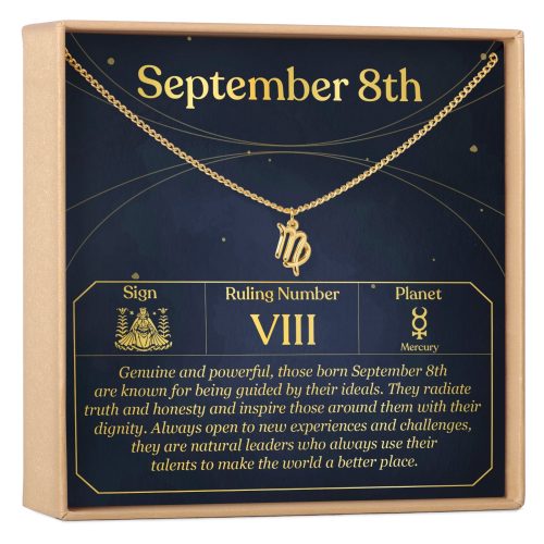 September 8th Virgo Necklace - Dear Ava