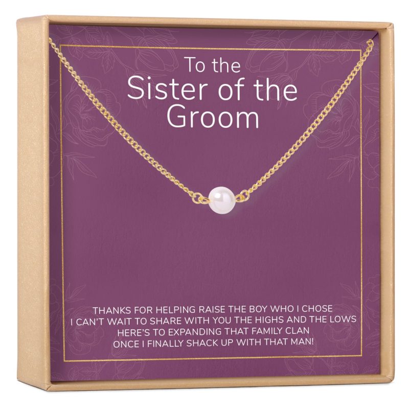 sister of the groom pearl necklace 704524