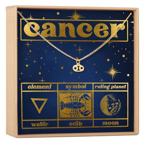 Starry Night Cancer Zodiac Necklace - Dear Ava