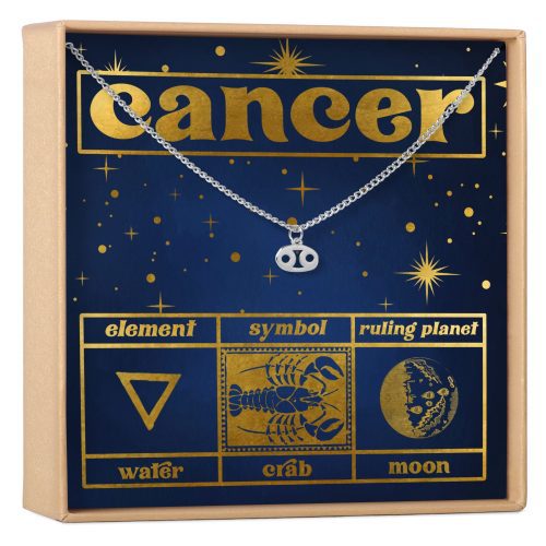 Starry Night Cancer Zodiac Necklace - Dear Ava