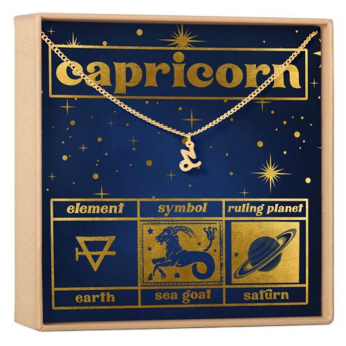 Starry Night Capricorn Zodiac Necklace - Dear Ava