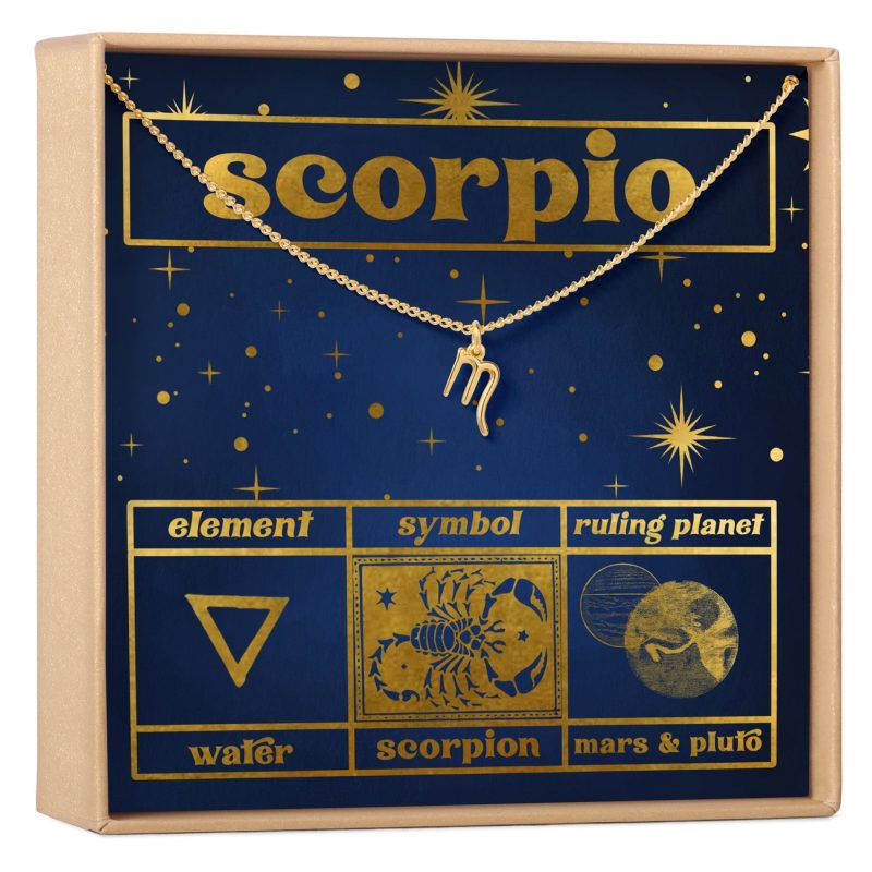 Starry Night Scorpio Zodiac Necklace - Dear Ava