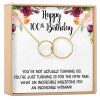 100th Birthday Gift Necklace - Dear Ava