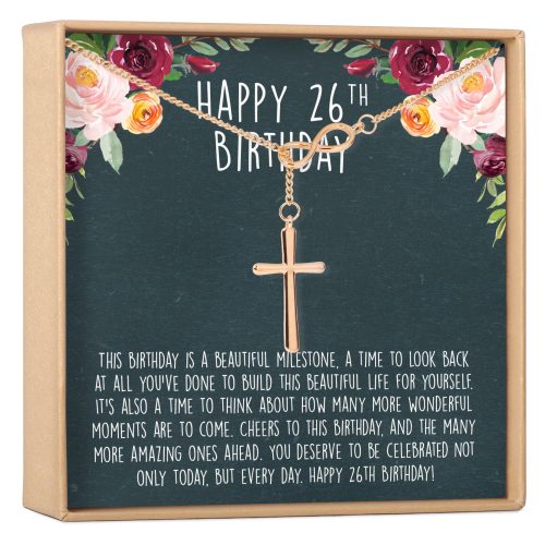 26th Birthday Necklace, Multiple Styles - Dear Ava