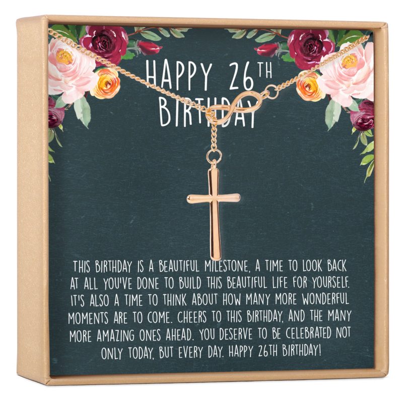 26th Birthday Necklace, Multiple Styles - Dear Ava