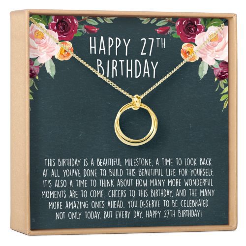 27th Birthday Necklace, Multiple Styles - Dear Ava