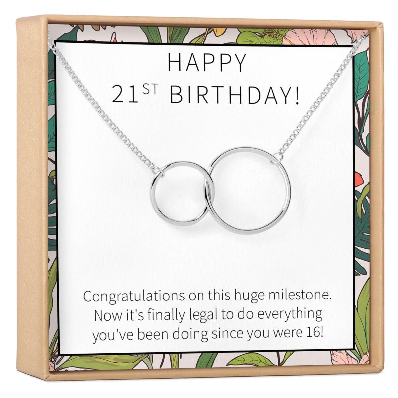 21st Birthday Necklace - Dear Ava