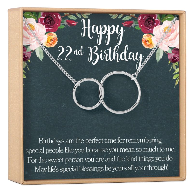 22nd Birthday Necklace - Dear Ava