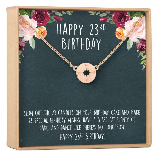 23rd Birthday Necklace, Multiple Styles - Dear Ava