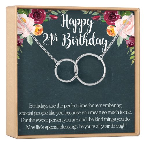 24th Birthday Necklace - Dear Ava