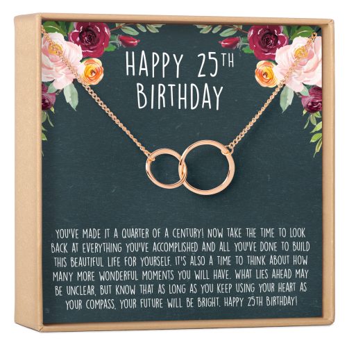 25th Birthday Necklace, Multiple Styles - Dear Ava