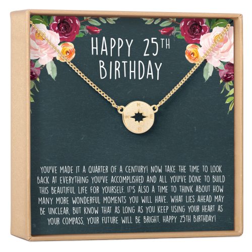 25th Birthday Necklace, Multiple Styles - Dear Ava