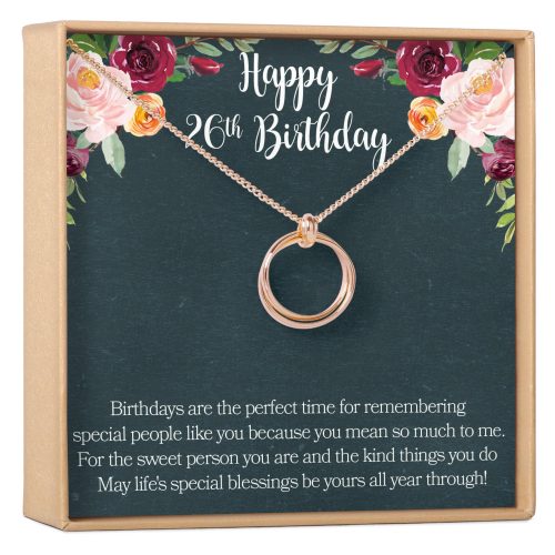 26th Birthday Necklace - Dear Ava