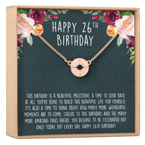 26th Birthday Necklace, Multiple Styles - Dear Ava