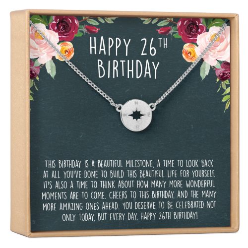 26th Birthday Necklace, Multiple Styles - Dear Ava