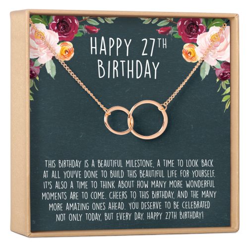 27th Birthday Necklace, Multiple Styles - Dear Ava