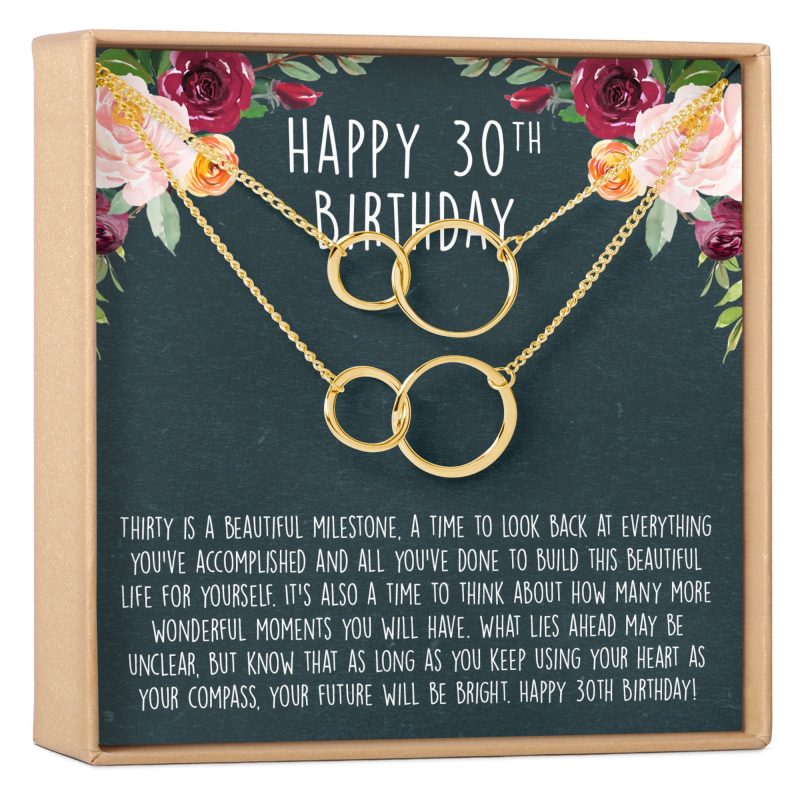 30th Birthday Necklace, Multiple Styles - Dear Ava