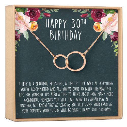 30th Birthday Necklace, Multiple Styles - Dear Ava