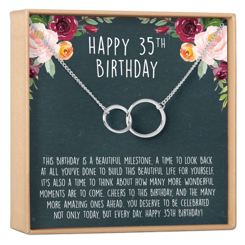 35th Birthday Necklace, Multiple Styles - Dear Ava