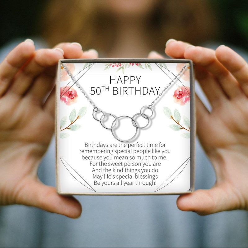 50th birthday necklace 856531