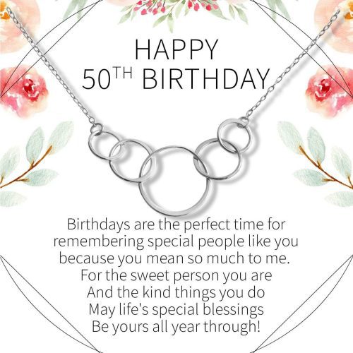 50th Birthday Necklace - Dear Ava