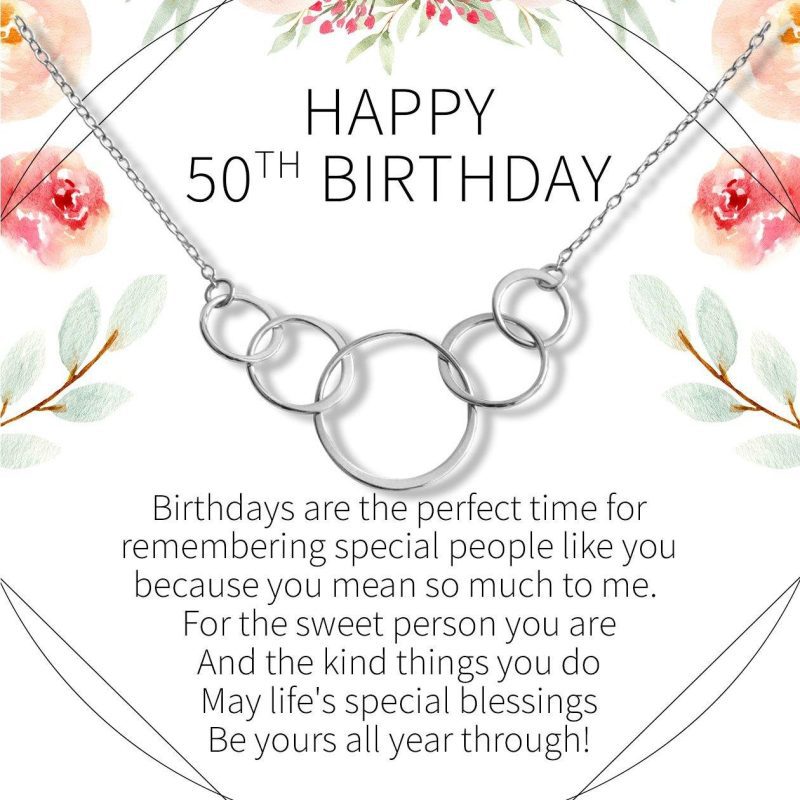 50th Birthday Necklace - Dear Ava