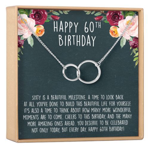 60th Birthday Necklace, Multiple Styles - Dear Ava