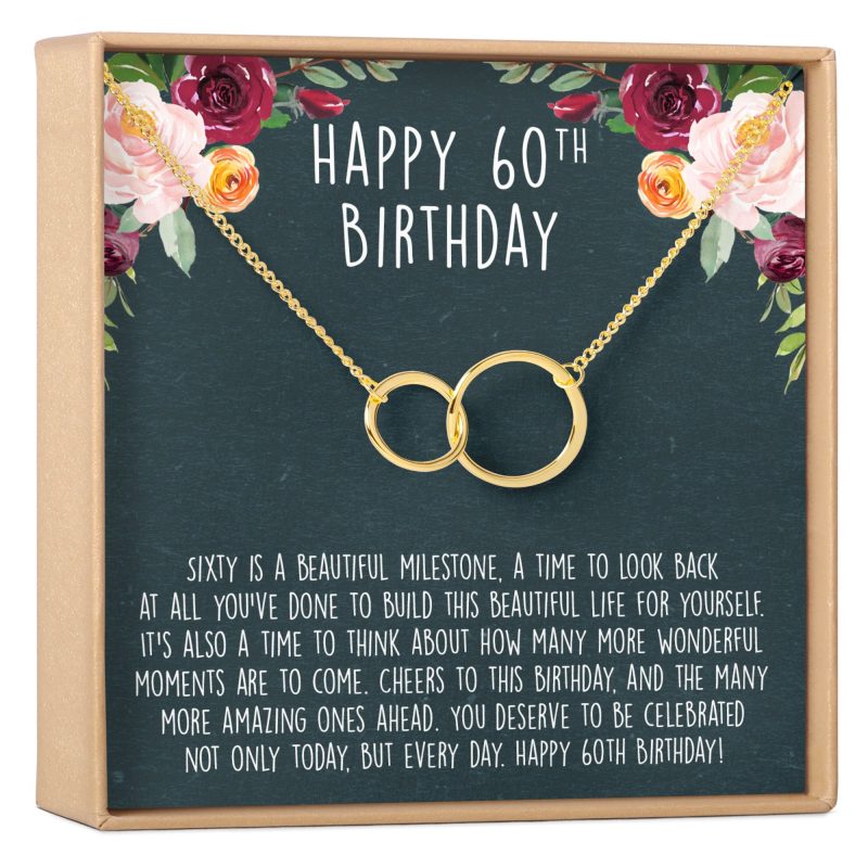 60th Birthday Necklace, Multiple Styles - Dear Ava