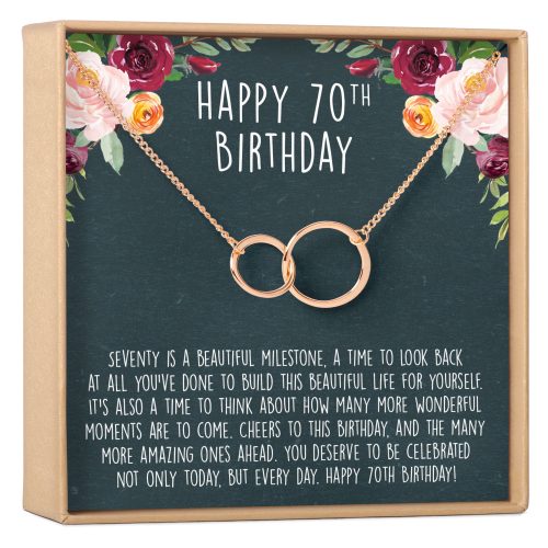 70th Birthday Necklace, Multiple Styles - Dear Ava